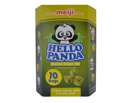 MeiJi Hello Panda ( Matcha Green Tea) 10 bags  9.1oz