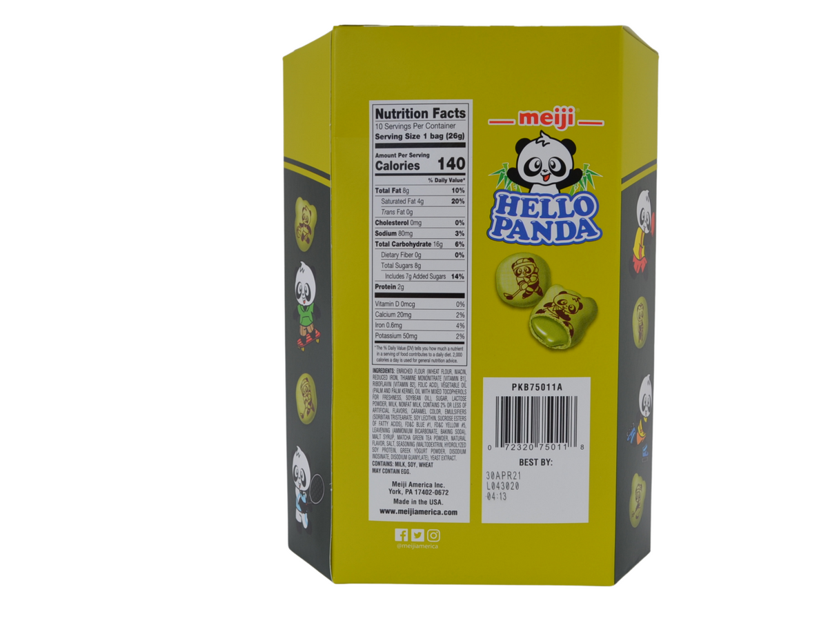 抹茶パンダ Meiji Hello Panda Matcha Green Tea (10 Bags) - 9.1 oz (258 g